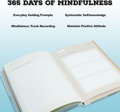 365 Day Mindfulness Journal, Daily Prompts Guided Notebook for Self Discovery Thoughtful Diary in Saudi Arabia