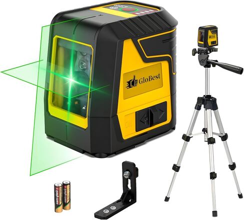 Laser Level, Self Leveling Cross Line Lasers, Green Beam Leveler Tool, with Self-leveling, Manual, Pulse Mode, Lazer Level with 360 Degree Magnetic Base and Battery in Saudi Arabia