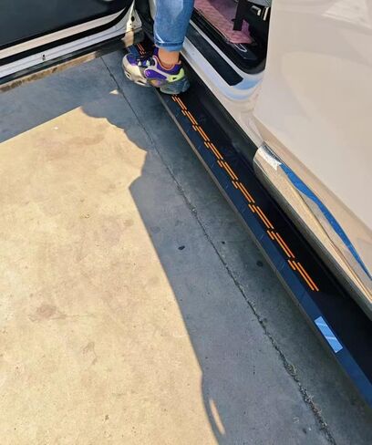 2PCS Running Boards for Hyundai Santa Cruz 2022-2025 Side Steps Complete Kit Car Nerf Bar Accessories New Upgrade Black Panel with Anti-Slip Particles(WZ) in Saudi Arabia