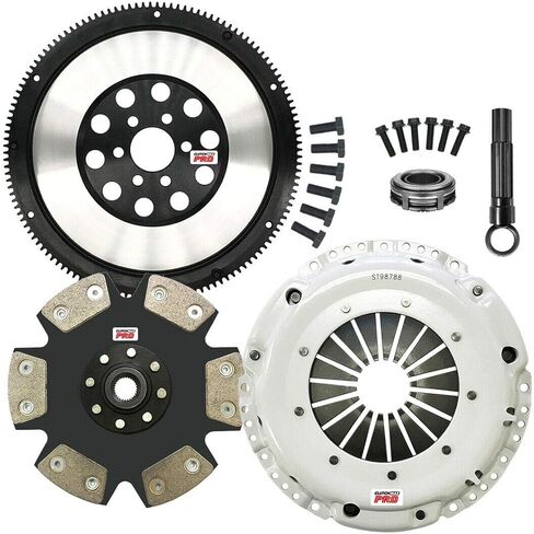 ClutchMaxPRO Performance Stage 4 Clutch Kit with Chromoly Flywheel Compatible with 98-03 Audi A3 1.8T, 00-06 TT 1.8T, 98-05 VW Beetle, 99-06 Golf, GTI, 99-05 Jetta 1.8T 1.9 TDI (CP17072HDDLSF-ST4) in Saudi Arabia