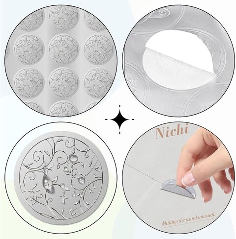 CRASPIRE 600Pcs Vintage Vine Silver Foil Envelopes Stickers 1.5" Awards Embossed Certificate Seals Self Adhesive Sticker Decor Labels for Wedding Invitation Office Graduation Diplomas Gift Packing in Saudi Arabia