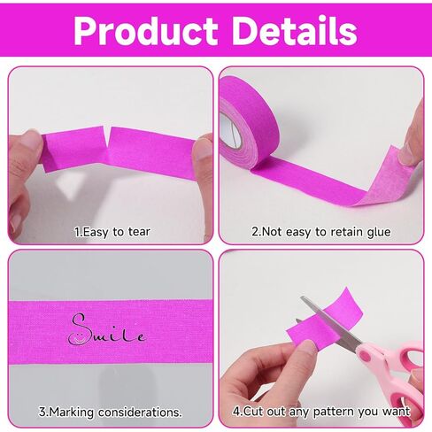Neon Pink Gaffer Tape, Fluorescent Pink Spike Tape UV Blacklight Reactive Spike Tape for Stage Party Play Grid Floors Color Coding Floors Marking (1IN x 49 Feet) in Saudi Arabia