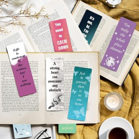 علامات كتاب مستوحاة من الموسيقى، علامات مرجعية ورقية، اقتباسات، هدايا Merch للمعجبين، ملحقات كتب المغني لمحبي الكتب، هدايا الحفلات لأعياد الميلاد وعيد الميلاد والعودة إلى المدرسة in Kuwait