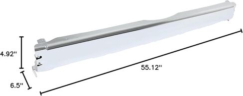 KUAFU Rear Bumper Center & End Cap Compatible with 1996-2002 Toyota 4Runner SR5 Base Without Fender Flares Replacement for TO1105101 TO1104101 5210535130 TO1102219 Silver Steel (2 Packages) in Saudi Arabia