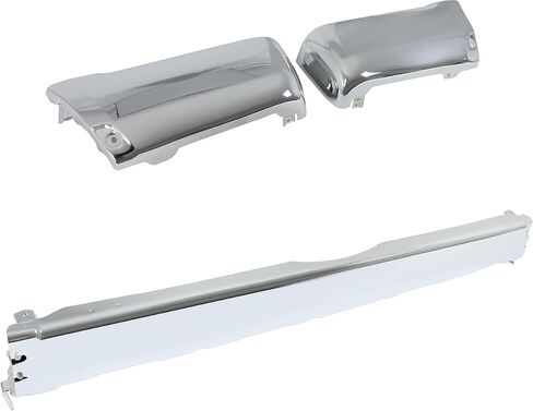KUAFU Rear Bumper Center & End Cap Compatible with 1996-2002 Toyota 4Runner SR5 Base Without Fender Flares Replacement for TO1105101 TO1104101 5210535130 TO1102219 Silver Steel (2 Packages) in Saudi Arabia