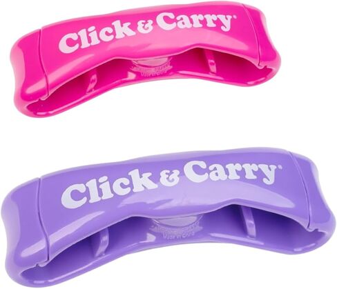 حاملة حقائب البقالة Click & Carry، عبوة واحدة، فوشيا - كما رأينا في Shark Tank، قبضة وسادة ناعمة - حاملة حقائب البقالة، عبوة واحدة، أرجواني - كما رأينا في Shark Tank، قبضة وسادة ناعمة in Saudi Arabia