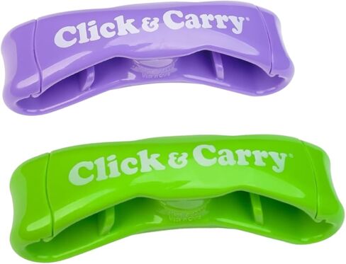 Click & Carry Grocery Bag Carrier, 1 Pack, Purple - As seen on Shark Tank, Soft Cushion Grip - Grocery Bag Carrier, 1 Pack, Green - As seen on Shark Tank, Soft Cushion Grip in Saudi Arabia