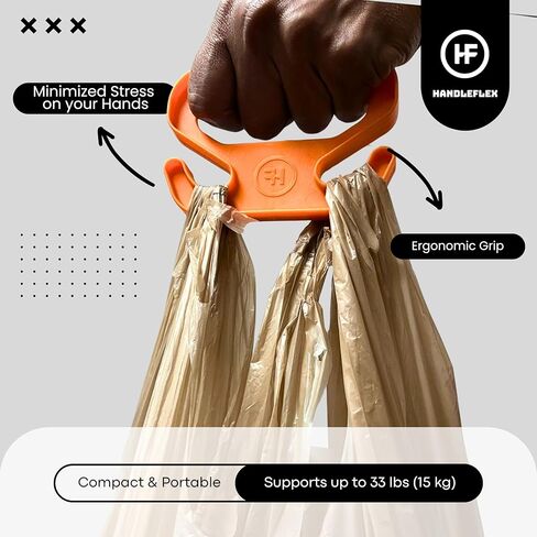 حاملات الحقائب ذات المقبض السحري (وحدتان) | قبضة مريحة وحامل حقيبة | حجم الجيب | خفيف الوزن ومريح للتسوق والسفر - صنع في الولايات المتحدة الأمريكية (أصفر) in Kuwait