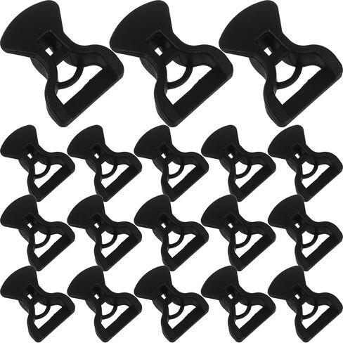 50pcs Camping Tent Rope Buckles: Windproof Plastic Clips - Cord Tensioners Anti-Slip - Outdoor Tent Line Adjusters Fasteners Fittings in Saudi Arabia