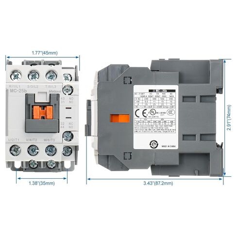 Baomain AC المقاولين الصناعية المغناطيسية MC-32a 110VAC 50/60 هرتز 1a1b DIN Rail UL in Kuwait