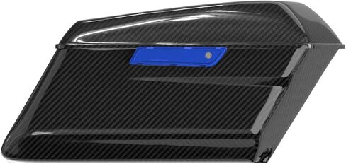 POWER JAMES CNC-Cut Blue Saddlebag Saddle Bag Hinge Cover with Handle Kit Compatible with Harley Davidson 2014-2023 Touring Street Glide, Road Glide (Blue) in Saudi Arabia
