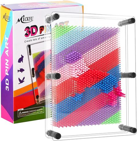 ألعاب لوحية فنية ثلاثية الأبعاد كبيرة جدًا، ألعاب حسية قوس قزح للأطفال المصابين بالتوحد، 8 × 10 بوصة in Kuwait