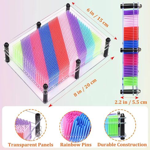 ألعاب لوحية فنية ثلاثية الأبعاد كبيرة جدًا، ألعاب حسية قوس قزح للأطفال المصابين بالتوحد، 8 × 10 بوصة in Kuwait