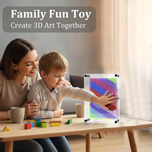 ألعاب لوحية فنية ثلاثية الأبعاد كبيرة جدًا، ألعاب حسية قوس قزح للأطفال المصابين بالتوحد، 8 × 10 بوصة in Kuwait