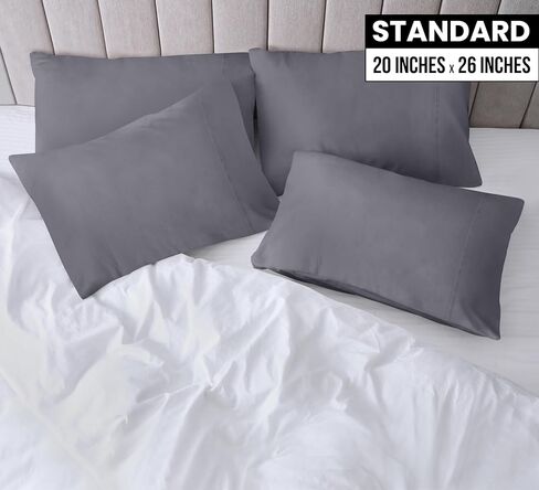 Utopia Bedding Toddler Pillow Cases - 2 Pack - Envelope Closure - Soft Brushed Microfiber Fabric - Shrinkage and Fade Resistant Pillow Covers 14 X 20 Inches (Toddler, White) in Kuwait