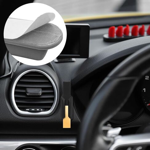 2 PCS Car Lip Balm Holder, No Melt Silicone Holder, Cute Vehicle Essential Lip Balm Storage Organizer Decor, Fun Aesthetic Car Accessories (Black) in Saudi Arabia