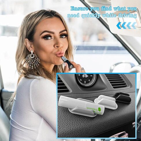 2 PCS Car Lip Balm Holder, No Melt Silicone Holder, Cute Vehicle Essential Lip Balm Storage Organizer Decor, Fun Aesthetic Car Accessories (Black) in Saudi Arabia
