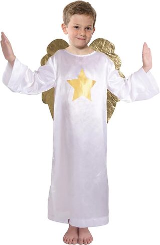 Boys Angel Costume Xmas Nativity Angel Roleplay Christmas School Play Fancy Dress Xmas Nativity Play Costume Angel in Saudi Arabia