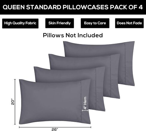 Utopia Bedding Toddler Pillow Cases - 2 Pack - Envelope Closure - Soft Brushed Microfiber Fabric - Shrinkage and Fade Resistant Pillow Covers 14 X 20 Inches (Toddler, White) in Kuwait
