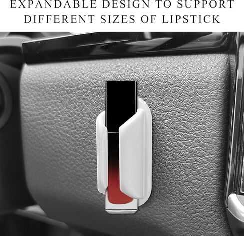 2 PCS Car Lip Balm Holder, No Melt Silicone Holder, Cute Vehicle Essential Lip Balm Storage Organizer Decor, Fun Aesthetic Car Accessories (Black) in Saudi Arabia