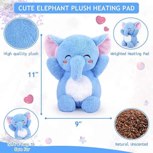 Penguin Stuffed Animal Microwavable Heating Pad, 1.2lb Heating Pads for Cramps & Period Pain Relief, Period Cramps for Women & Girls, Gift for Daughter Wife Heating Pad with Lavender Scented in Kuwait