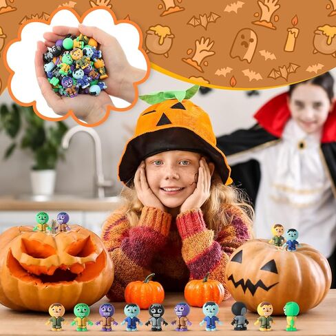 25 Pcs Mini Zombies Figurines Halloween Tiny Zombies Action Figures to Hide and Seek Little Statue for Halloween Party Favors Gifts Treats Goodie Bag Supplies Imaginative Display Play in Saudi Arabia