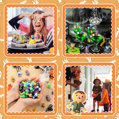 25 Pcs Mini Zombies Figurines Halloween Tiny Zombies Action Figures to Hide and Seek Little Statue for Halloween Party Favors Gifts Treats Goodie Bag Supplies Imaginative Display Play in Saudi Arabia