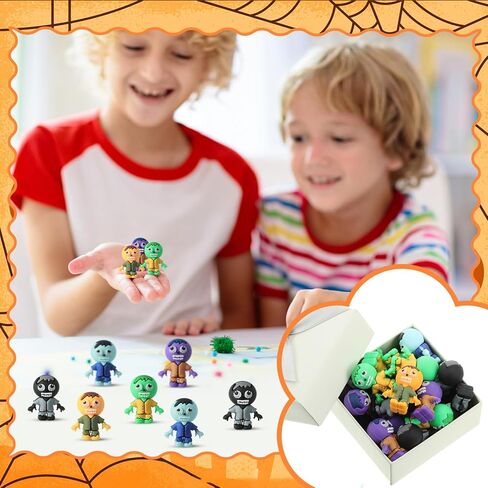 25 Pcs Mini Zombies Figurines Halloween Tiny Zombies Action Figures to Hide and Seek Little Statue for Halloween Party Favors Gifts Treats Goodie Bag Supplies Imaginative Display Play in Saudi Arabia