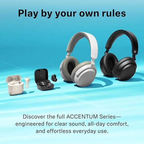 Sennheiser ACCENTUM Wireless Special Edition - ACCENTUM Headphones and BTD 600 Bluetooth Dongle - 50-Hour Battery Playtime, Hybrid ANC, Dongle with USB-A/USB-C Adapter - Black/Copper in Saudi Arabia