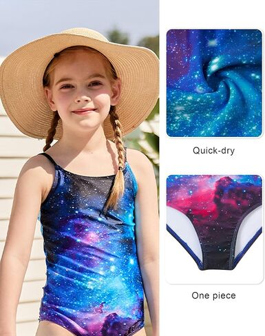 Idgreatim Little Girls One Piece Swimsuits Quick Dry Beach Swimwear Bathing Suit for Beach 3-10 Years in Kuwait
