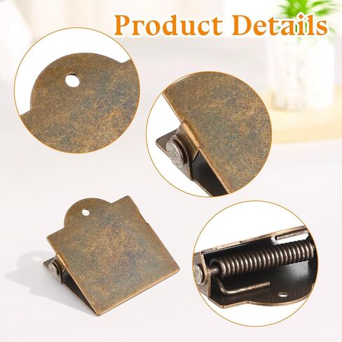 2Pcs Metal Journal Clip Bronze Vintage Book Clips Small Travelers Notebook Clip for Book, Paper, Bookmark Reading Decoration Accessories in Saudi Arabia