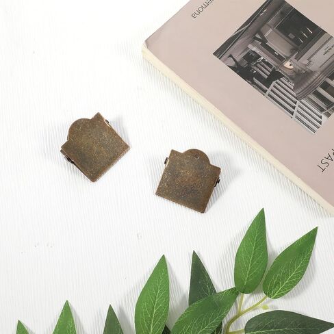 2Pcs Metal Journal Clip Bronze Vintage Book Clips Small Travelers Notebook Clip for Book, Paper, Bookmark Reading Decoration Accessories in Saudi Arabia