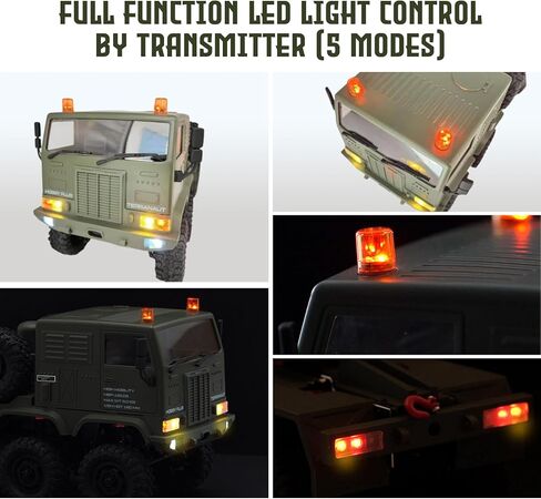 Helidirect HobbyPlus 1/18 RC Crawler CR18P Terranaut 8x8 RC Truck Remote Control Car w Full-Lock 8WD RTR Active All-Wheel Steering, 2-Speed Transmission, Recovery Winch, LED Lights (Gray) in Saudi Arabia