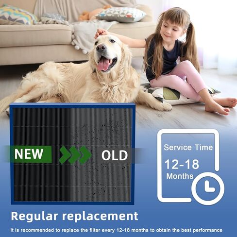 20x25x5 Merv 16 Air Filter Compatible with Lennox X6675 and Lennox HCC20-28 Furnace HVAC System, Activated carbon deep filtration, Part Number HCF20-16, (actual size:19.8" x 24.8" x 4.3") in Kuwait