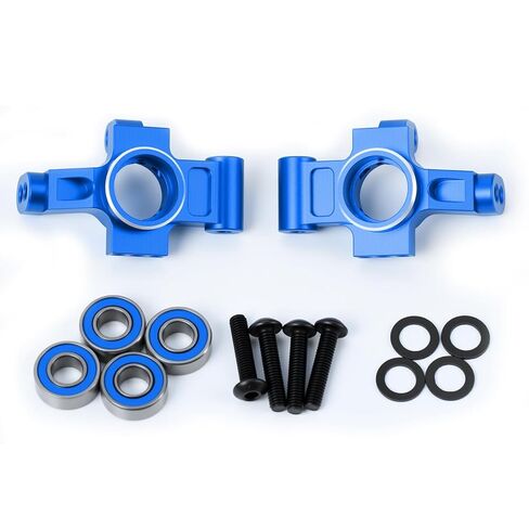 Aluminum Alloy Stub Axle Carriers with Bearings for 1/10 4-Tec Drift Ford Mustang Upgrade Parts,Replace #8352 (Blue) in Saudi Arabia