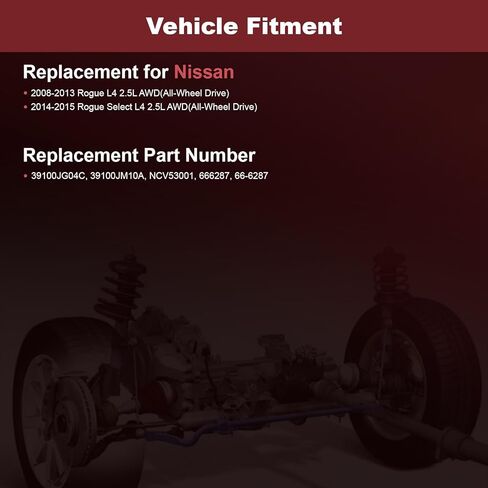 Anytek CV Axle Shaft Front Left Driver Compatible with Nissan Rogue 2008-2013 L4 2.5L AWD & Rogue Select 2014-2015 L4 2.5L AWD Replace# 39101JG04C 39101-JG04C 666285HD CV Axle Shaft Assembly in Saudi Arabia