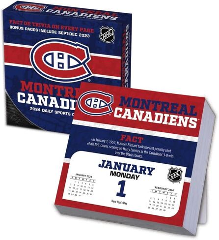 Turner Sports Montreal Canadiens 2025 Box Calendar (25998053087) in Saudi Arabia