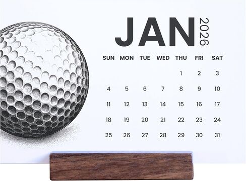 تقويم مكتب مكتب شهري بسيط لعام 2026 - نمط 3 أشهر - حامل خشبي - بطاقات سنوية 12 شهرًا - 4 بوصات × 6 بوصات - ديكور منزلي (نمط 3 أشهر) in Saudi Arabia