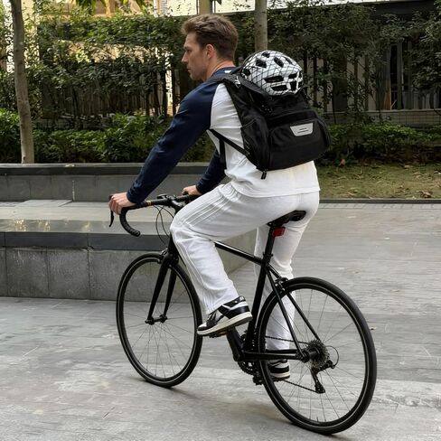 Helmet Holder for Backpack, Backpack Helmet Attachment - External Carrier for Sports Gear, Baseball, Fits Ski, Cycling & Equestrian Helmets. Includes 4 Carabiners, Reflective Pendant & Storage Bag. in Saudi Arabia