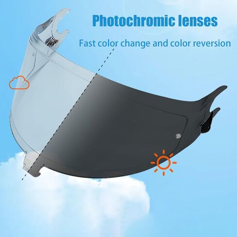 Motorcycle Helmet Visor for HJC i70/i10, UV Protection Helmet Visor Helmet Visor Replacements Motorcycle Helmet Face Shield Tinted Helmet Visor,I Tea Colorful Green in Saudi Arabia