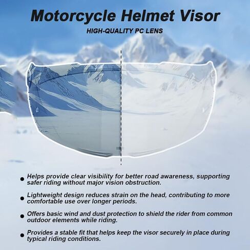 Motorcycle Helmet Visor for HJC i70/i10, UV Protection Helmet Visor Helmet Visor Replacements Motorcycle Helmet Face Shield Tinted Helmet Visor,I Tea Colorful Green in Saudi Arabia