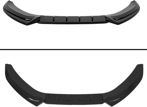 Front Lip 4Pcs Glossy Black Compatible with Audi A4 S4 B8.5 Sline 2013 2014 2015 2016 Front Bumper Spoiler Lip in Saudi Arabia