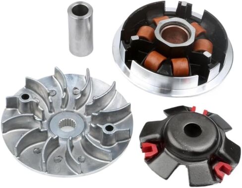 Racing Variator Roller Kit 18x14mm 12g And Fixed Drive Half Pulley Compatible With 125cc 150cc 4T مثل Fiddle 2 Jet 4 Orbit 1 Symphony in Saudi Arabia