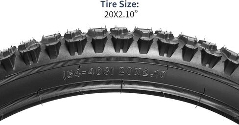 إطارات دراجة YUNSCM مقاس 20 بوصة مقاس 20 × 2.10/54-406 و20 بوصة مع شريطين حافة متوافقين مع دراجة الطرق الجبلية/الطرق الوعرة 20 × 1.90 20 × 1.95 20 × 2.0 20 × 2.1 20 × 2.125 20 × 2.20 إطارات وأنابيب الدراجة (ف-1001أ) in Saudi Arabia