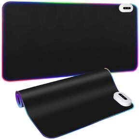 Heated Desk Pad Mouse Pad - Warm Desk Pad - 6-Level Temperature Adjustment, Smart Temperature Control & 8-Hour Timer Auto Shut-Off, LED Gaming Mouse P Brand: Jamboa in Saudi Arabia