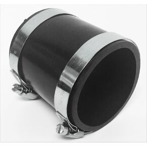2.5" 2.75" 3" 3.5" 4" 63mm 70mm 76mm 89mm 101mm Straight Coupler PVC Rubber with 2 Clamps (2.75" 70mm, Black) in Saudi Arabia