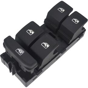مفتاح التحكم في النافذة لـ G&olf لـ MK7 لـ Passat لـ B8 5G0959857 ضوء أحمر/أبيض لنافذة الطاقة الكهربائية الرئيسية زر التحكم مفاتيح زر ضغط السيارة (لوحة كهربائية بيضاء) in Kuwait