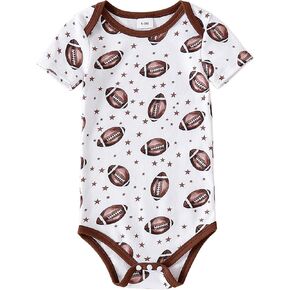 Chichoo Infant Baby Football Baseball Soccer Sport Jersey Outfit Costume Bodysuit Interlock 195 Gsm 0-24 Months in Kuwait