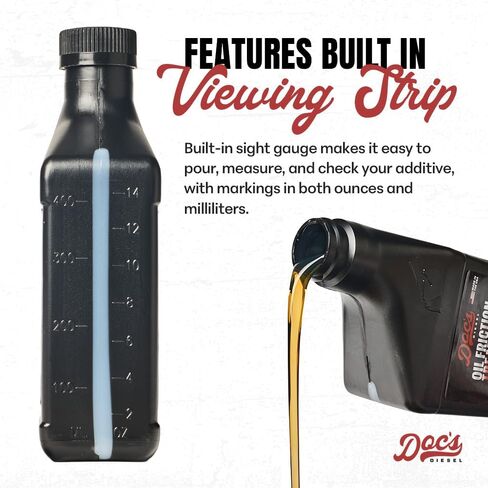 Doc's Diesel Oil Friction Treatment – Engine Oil Additive for Gas & Diesel Engines | Reduces Wear, Noise & Vibration | Boosts Fuel Economy & Power | 1-Pack (16 oz) in Saudi Arabia