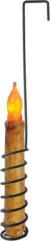Black Spiral Taper Candle Holder Stand Country Primitive Décor in Saudi Arabia